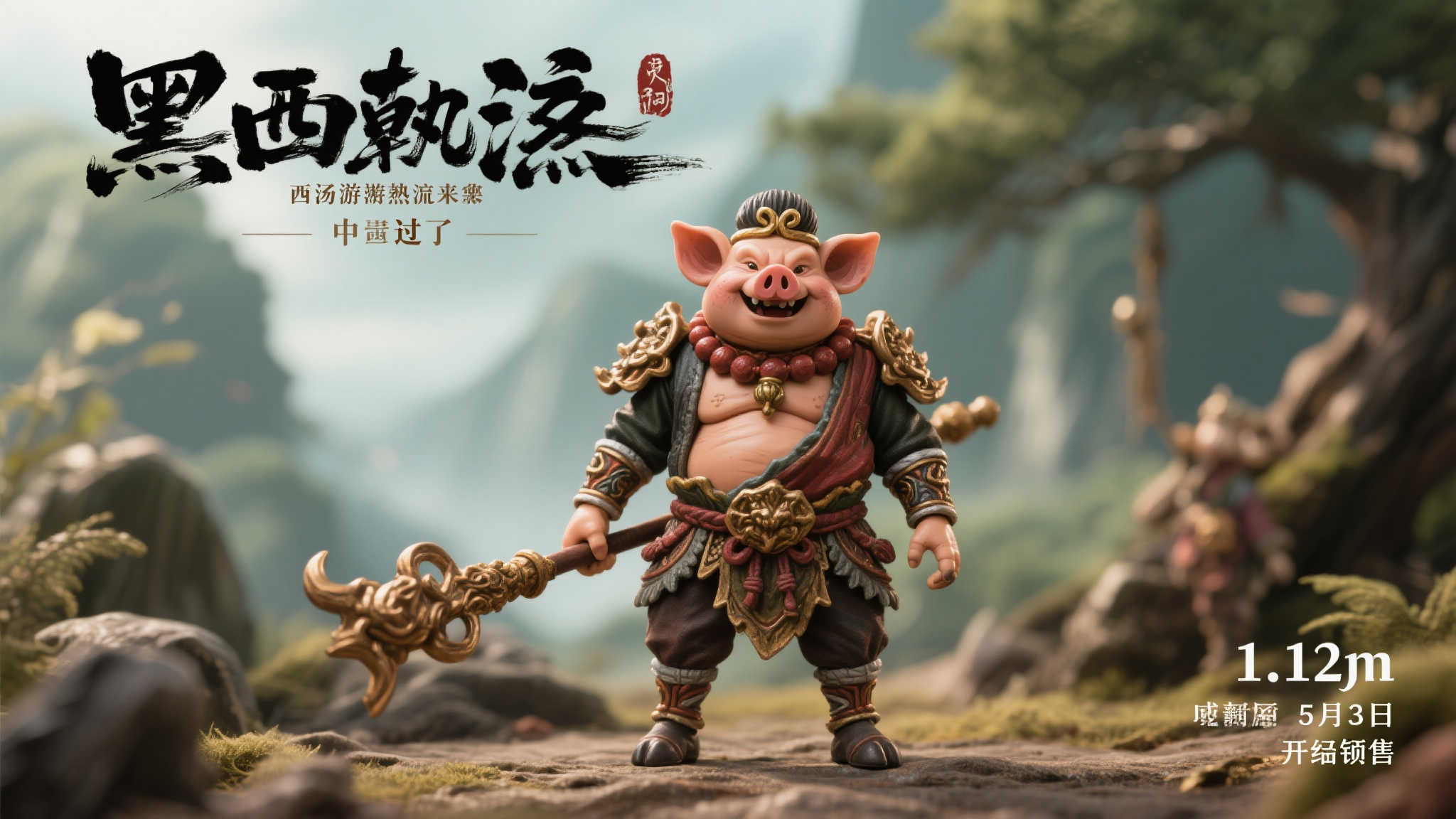 《黑神话》猪八戒1／12可动人偶震撼登场！5月23日预售开启！