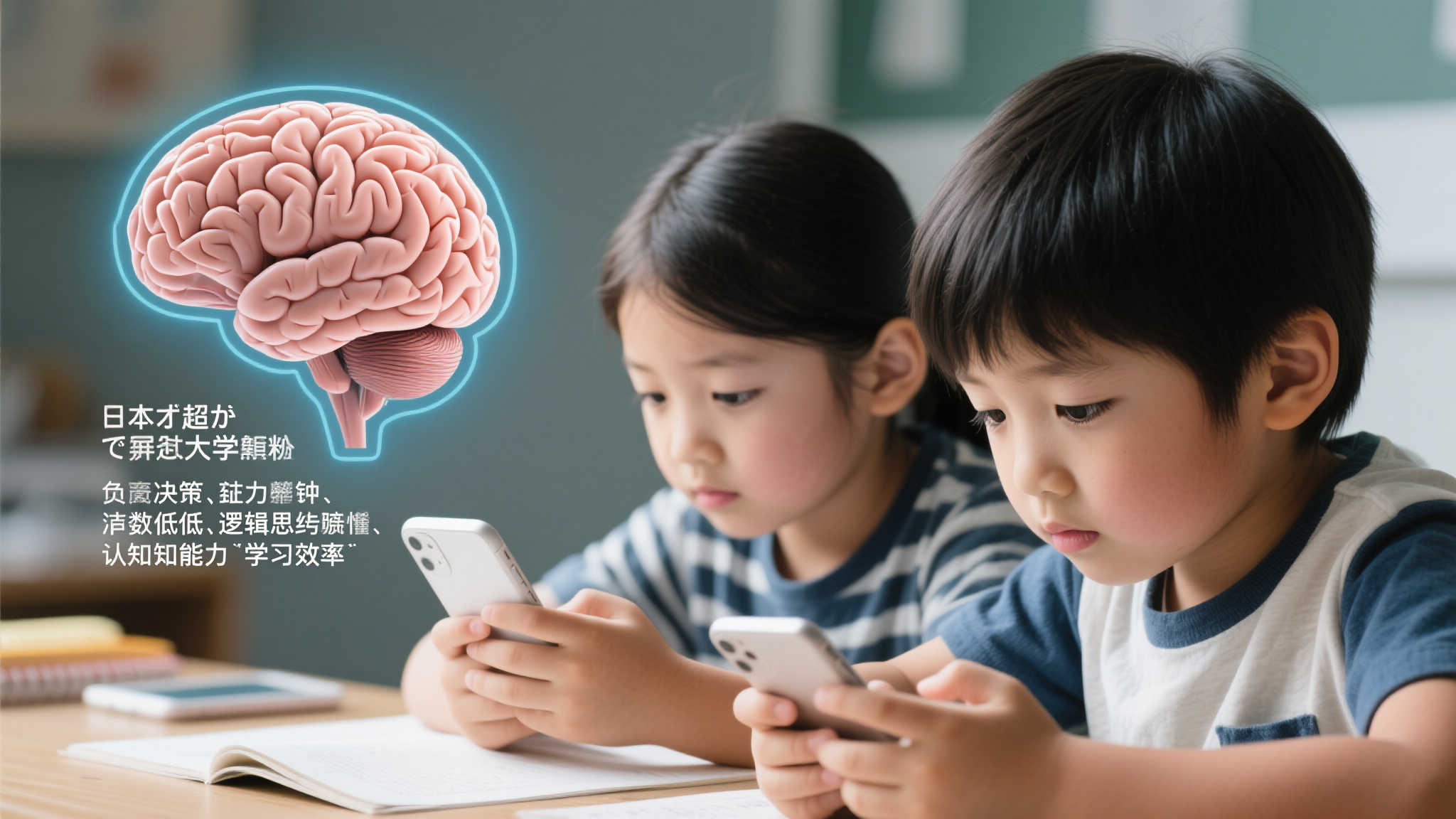 日本研究警示：手机可能损害儿童学习能力并影响大脑发育！