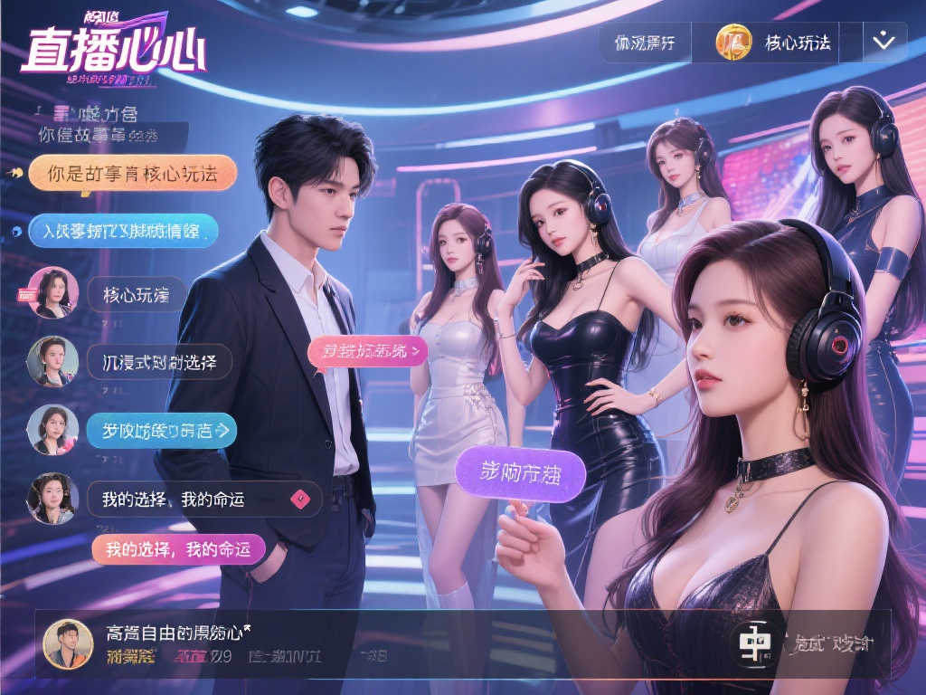 惊艳绝伦！真人美女主演的互动影游《主播之心》震撼上线